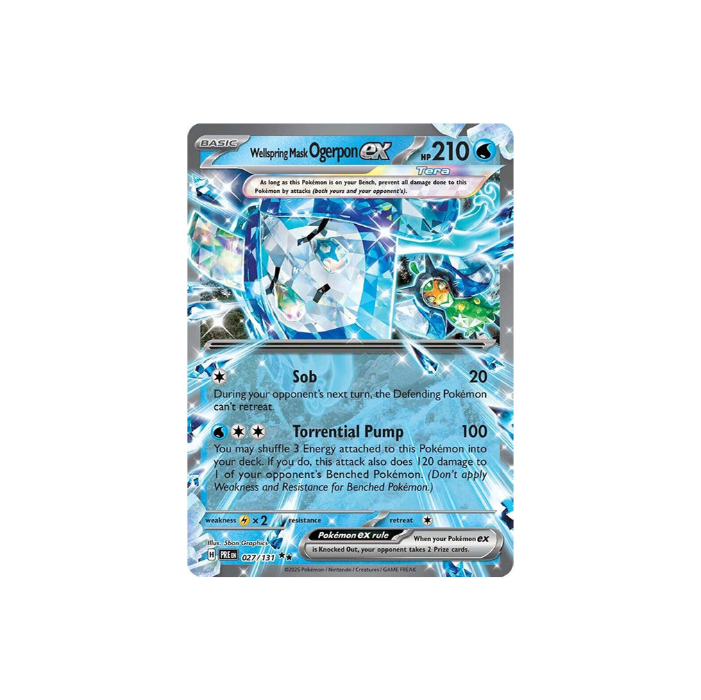 Pokémon Wellspring Mask Ogerpon Ex #027 (PRE) - NM/M