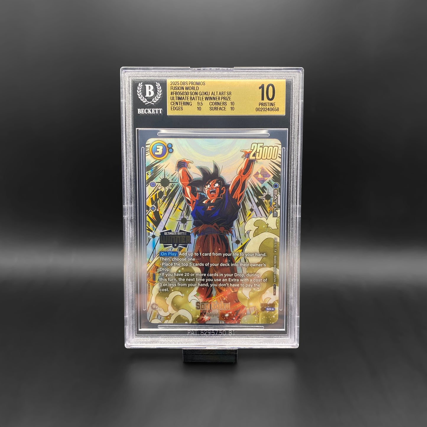 BGS 10 / Son Goku ALT ART SR, Ultimate Battle '25 Vol.2 Winner Prize (FB05-030)