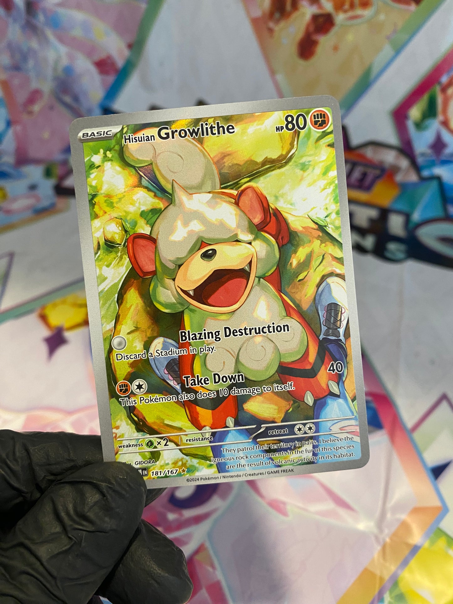 Pokémon Hisuian Growlithe #181 (TWM) - NM