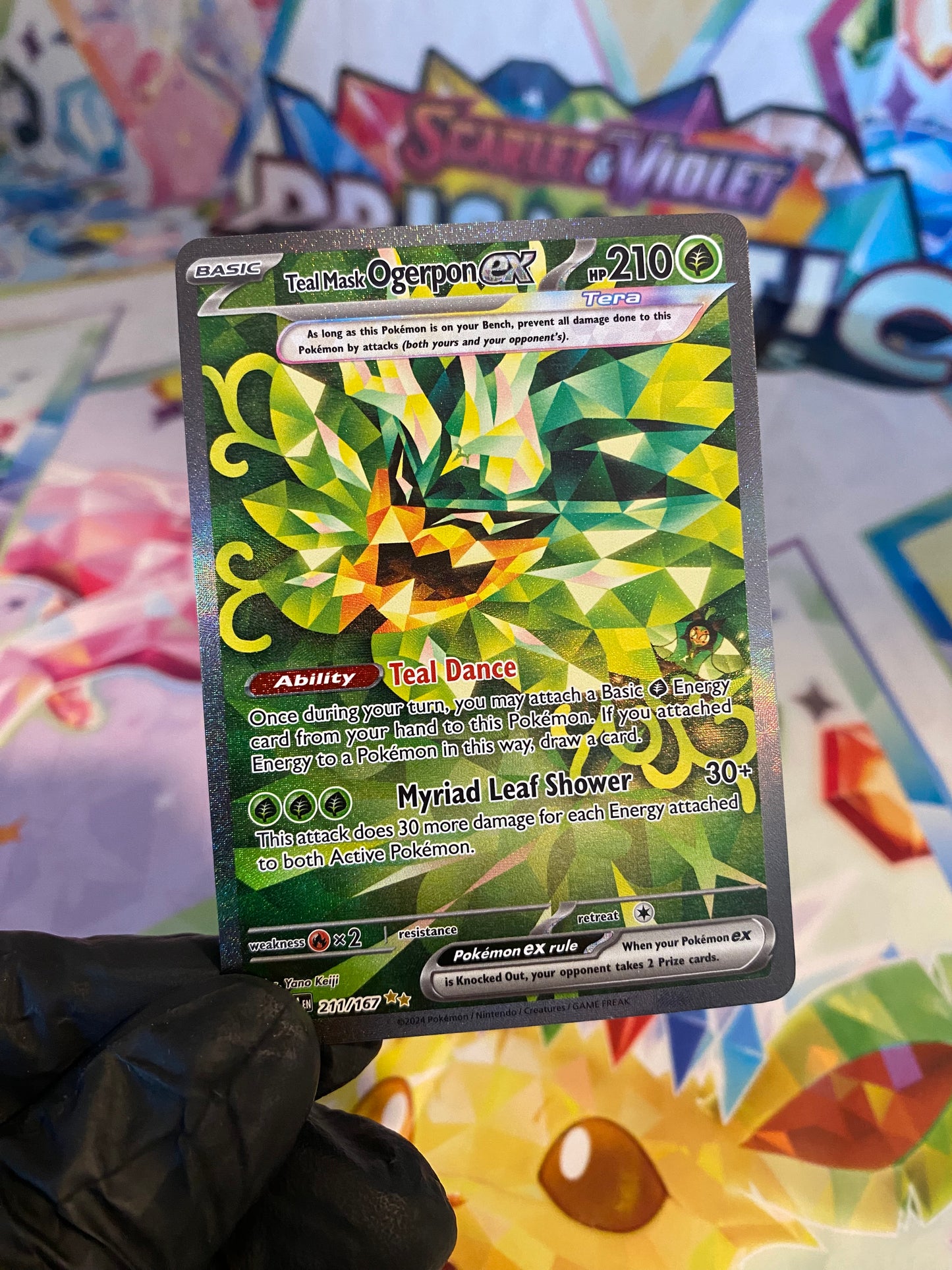 Pokémon Teal Mask Ogerpon Ex #211 (TWM) - NM/M