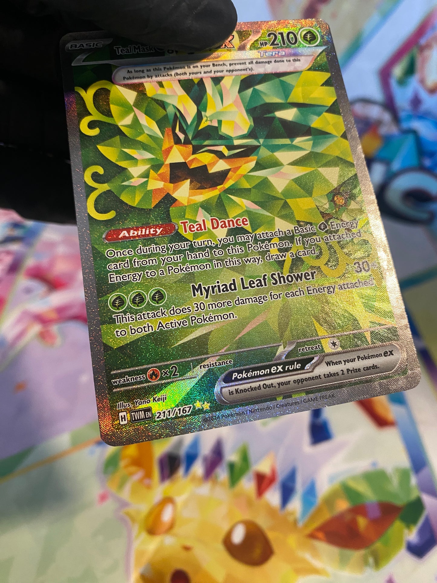 Pokémon Teal Mask Ogerpon Ex #211 (TWM) - NM/M