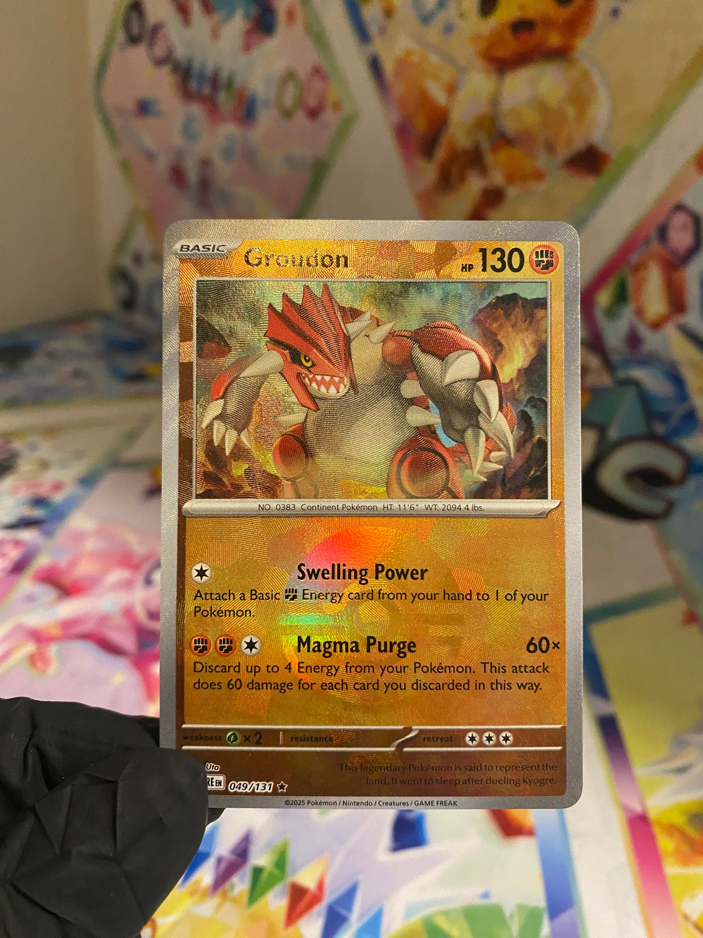 Pokémon Groudon Pokéball #049 (PRE) - NM/M