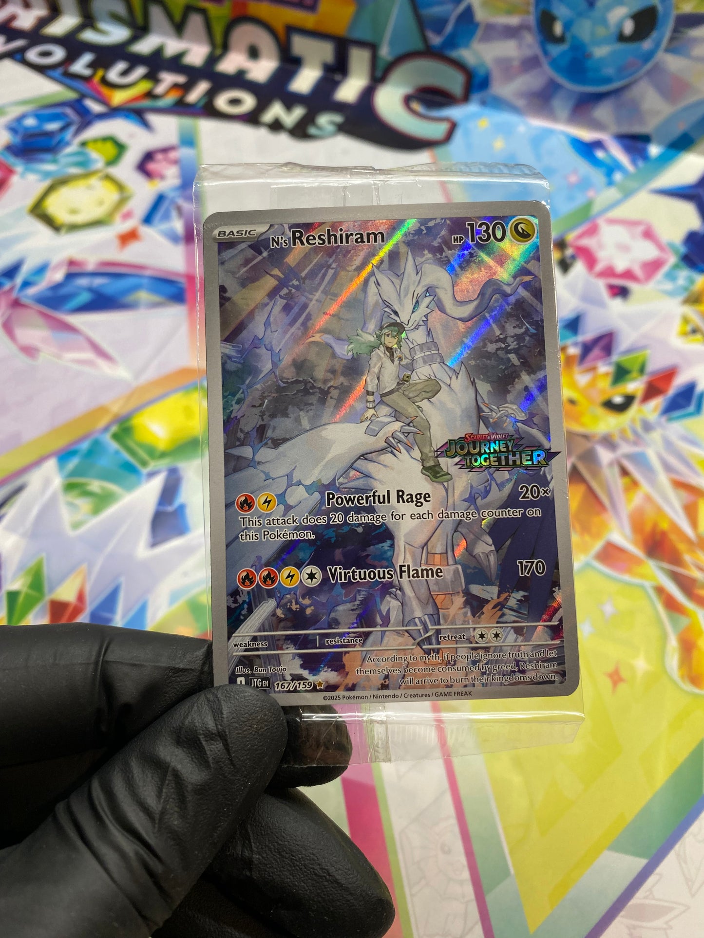 Pokémon N's Reshiram #167 (JTG) - NM/M (Still in Plastic)