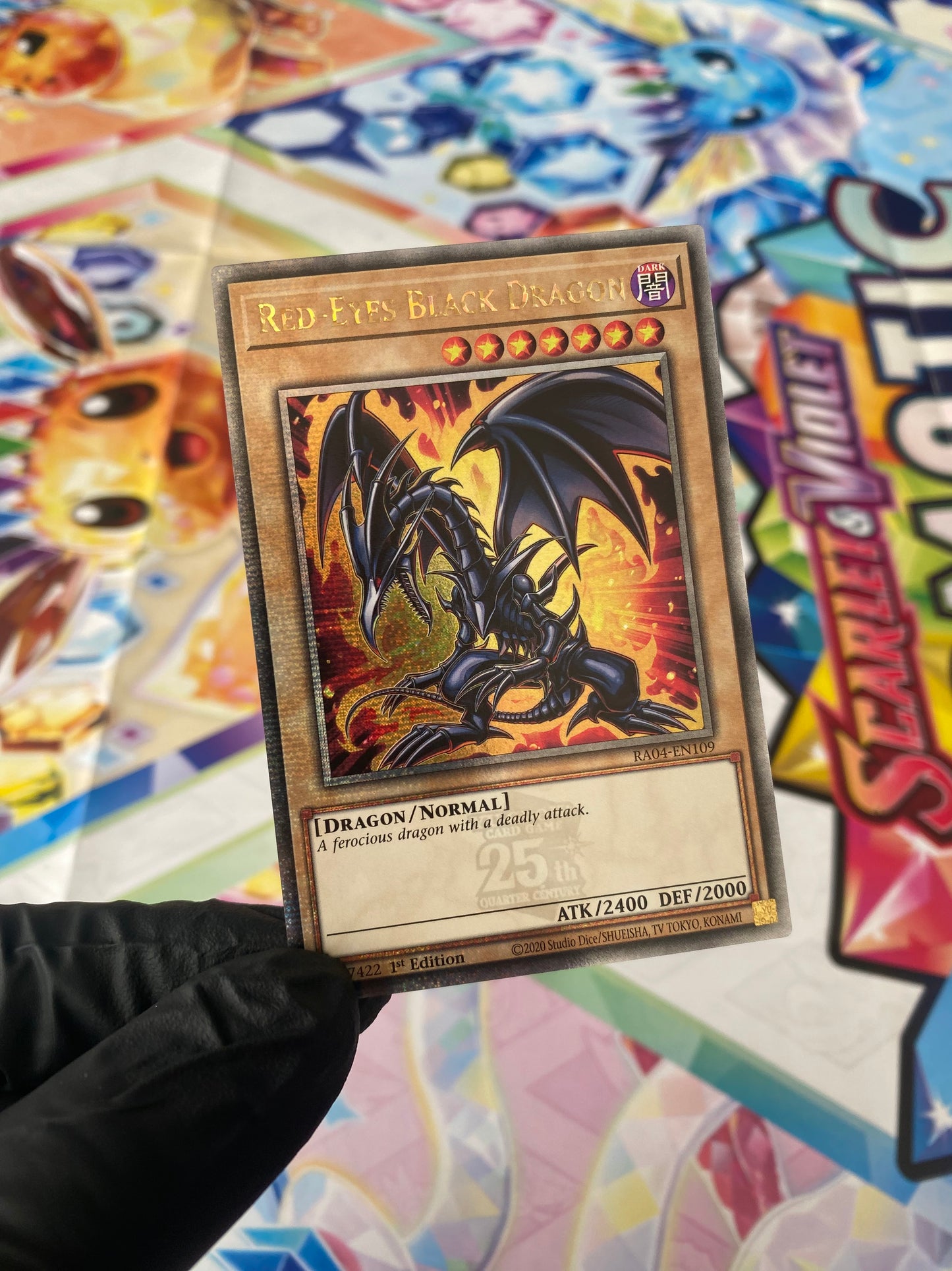 Yu-Gi-Oh! Red-Eyes Black Dragon (RA04-EN109) Quarter Century Secret Rare - NM/M