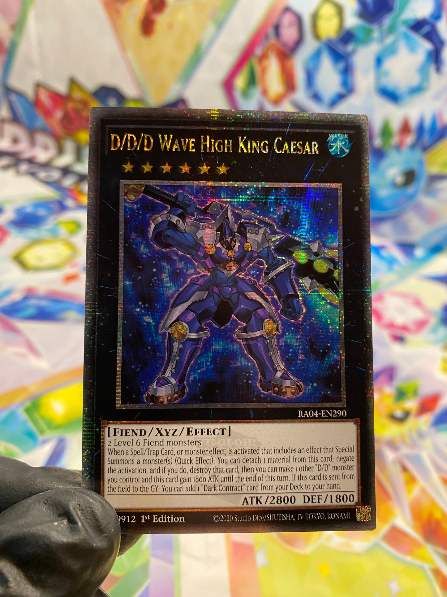 Yu-Gi-Oh! D/D/D Wave High King Caesar (RA04-EN290) Quarter Century Secret Rare - NM/M