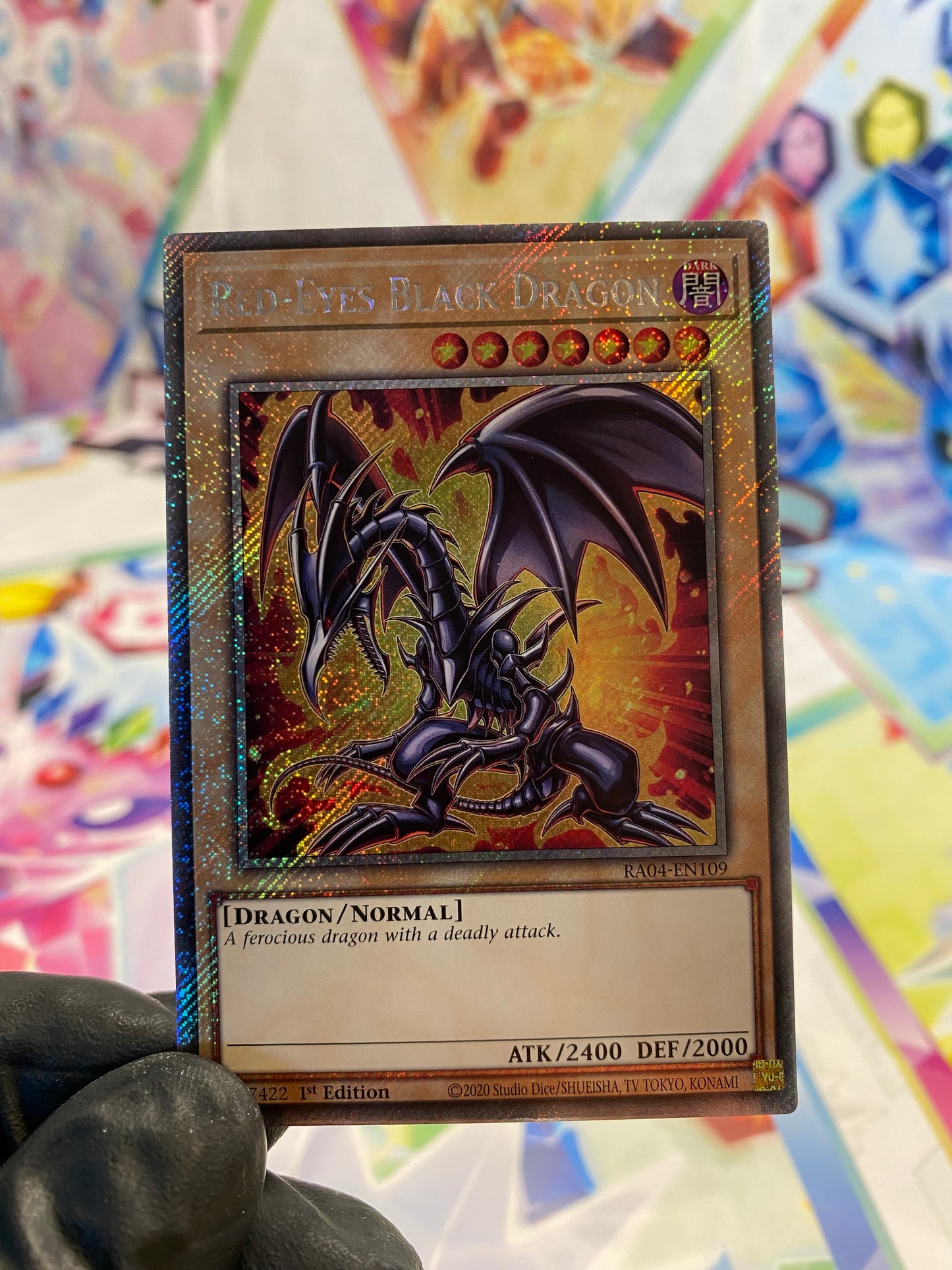 Yu-Gi-Oh! Red-Eyes Black Dragon (RA04-EN109) Platinum Secret Rare - NM/M