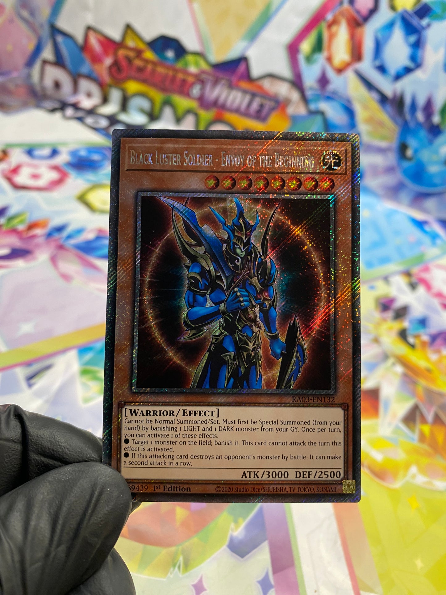 Yu-Gi-Oh! Black Luster Soldier - Envoy Of The Beginning (RA03-EN132) Platinum Secret Rare - NM/M