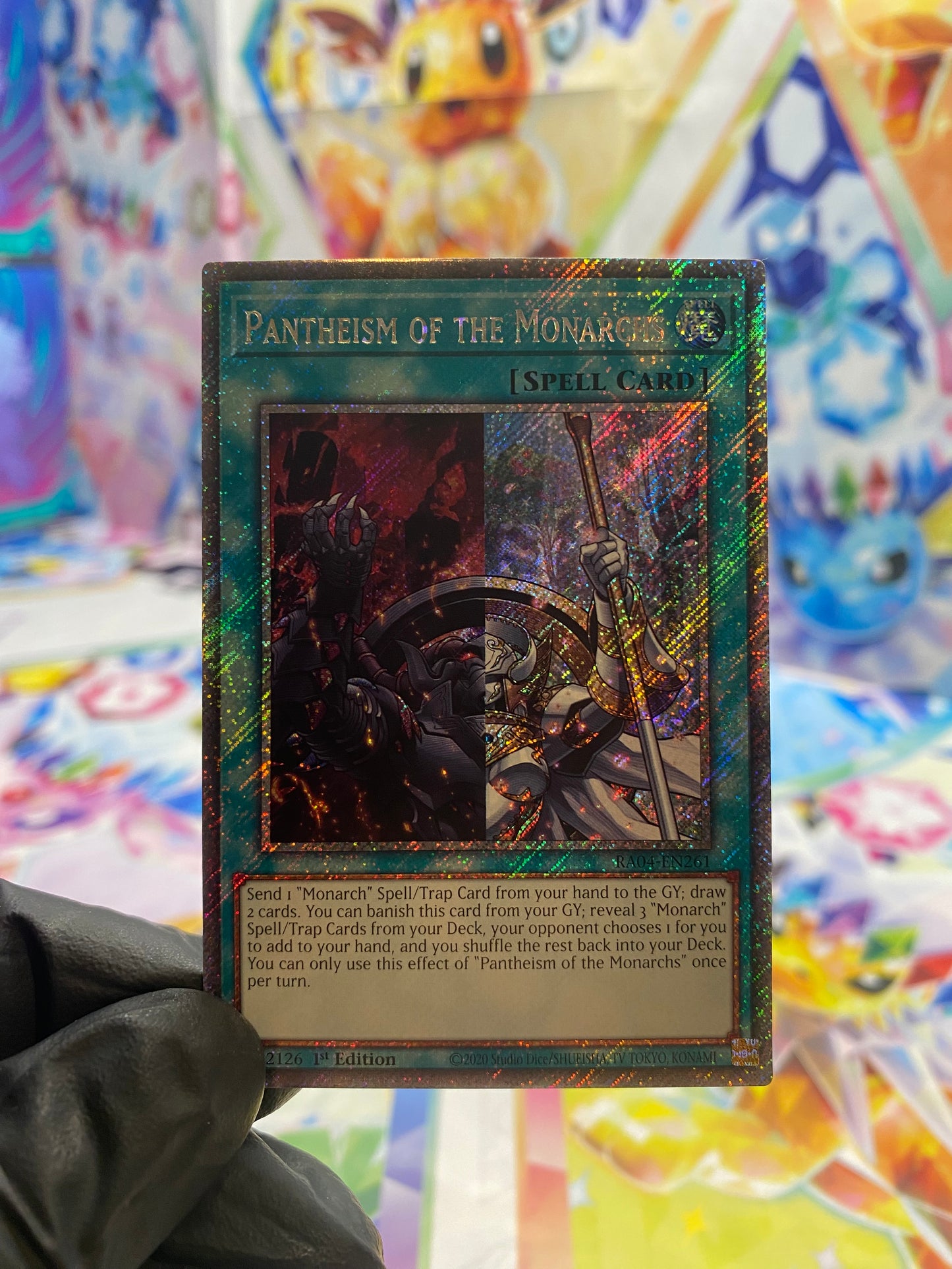 Yu-Gi-Oh! Pantheism of the Monarchs (RA04-EN261) Platinum Secret Rare - NM/M