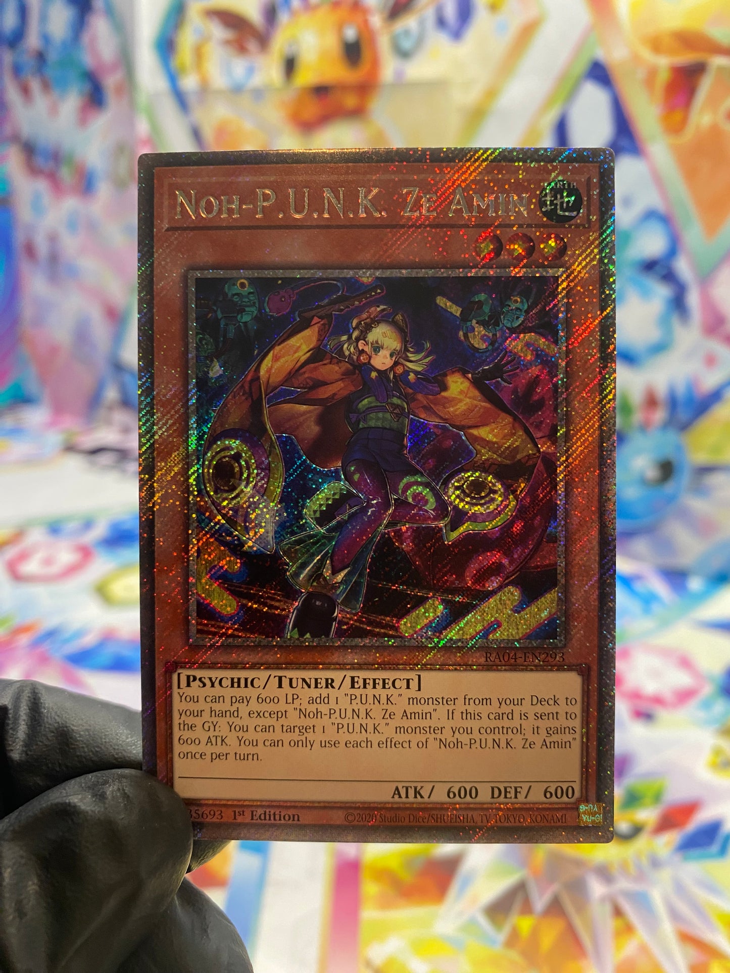 Yu-Gi-Oh! Noh-P.U.N.K. Ze Amin (RA04-EN293) Platinum Secret Rare - NM/M