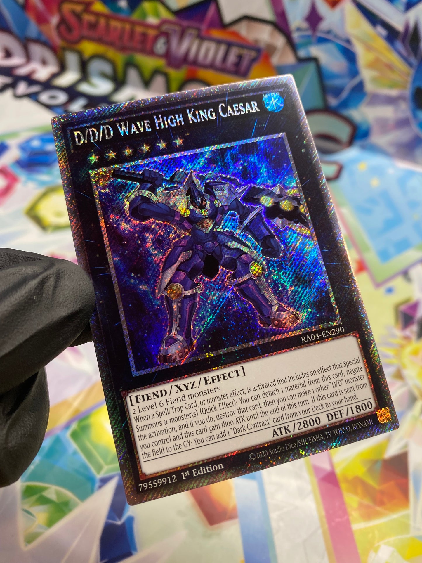 Yu-Gi-Oh! D/D/D Wave High King Caesar (RA04-EN290) Platinum Secret Rare - NM/M