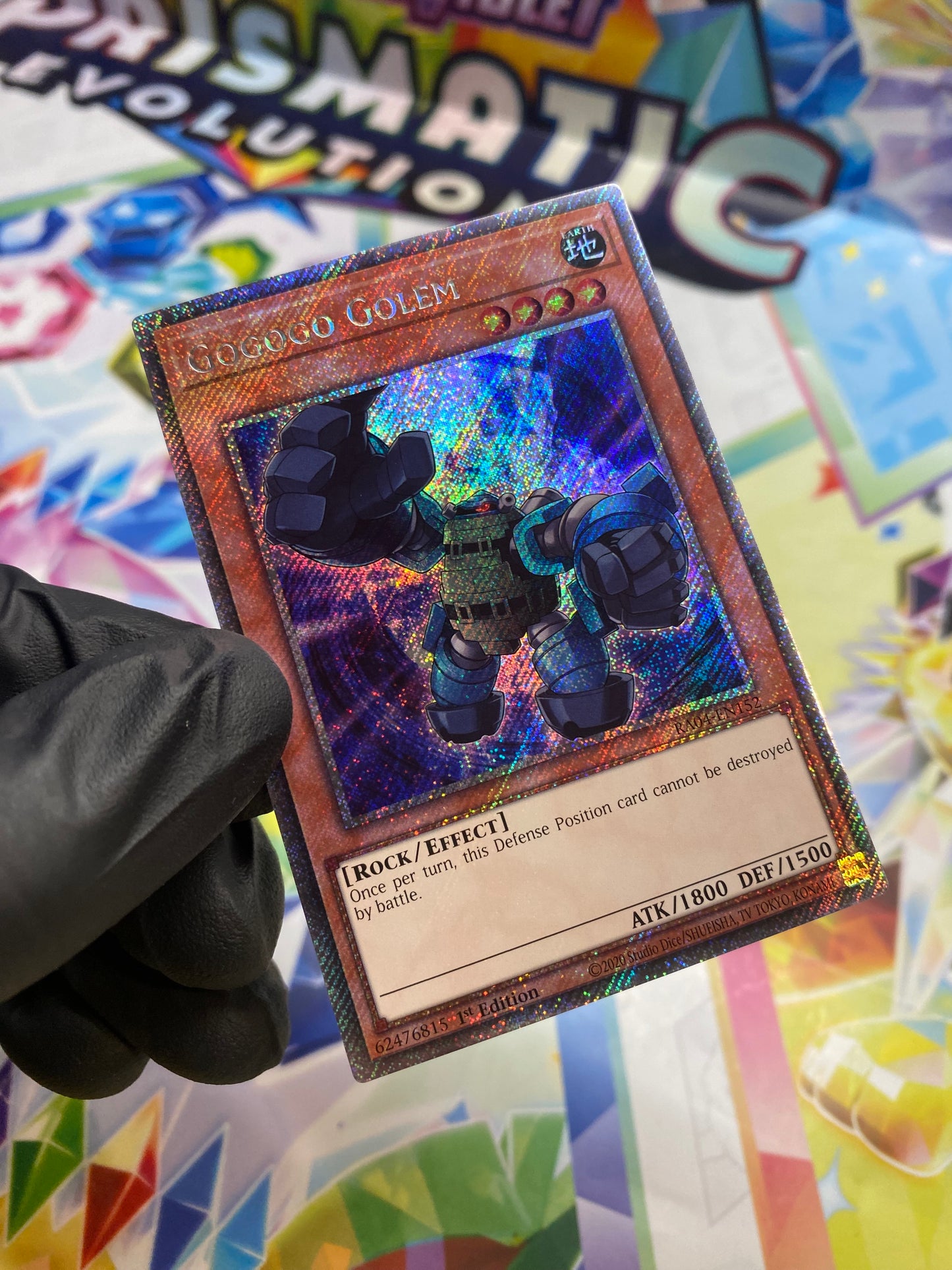 Yu-Gi-Oh! Gogogo Golem (RA04-EN152) Platinum Secret Rare - NM/M