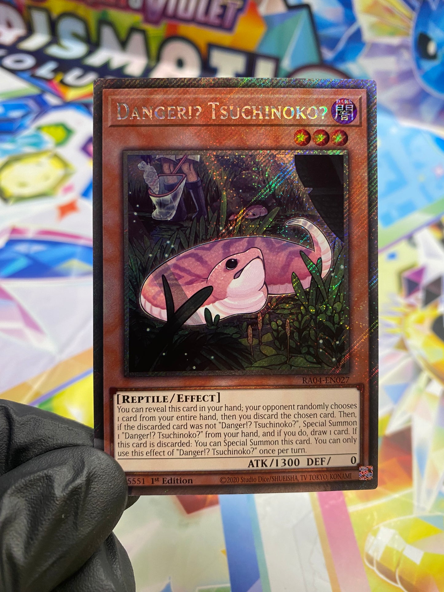 Yu-Gi-Oh! Danger!? Tsuchinoko? (RA04-EN027) Platinum Secret Rare - NM/M