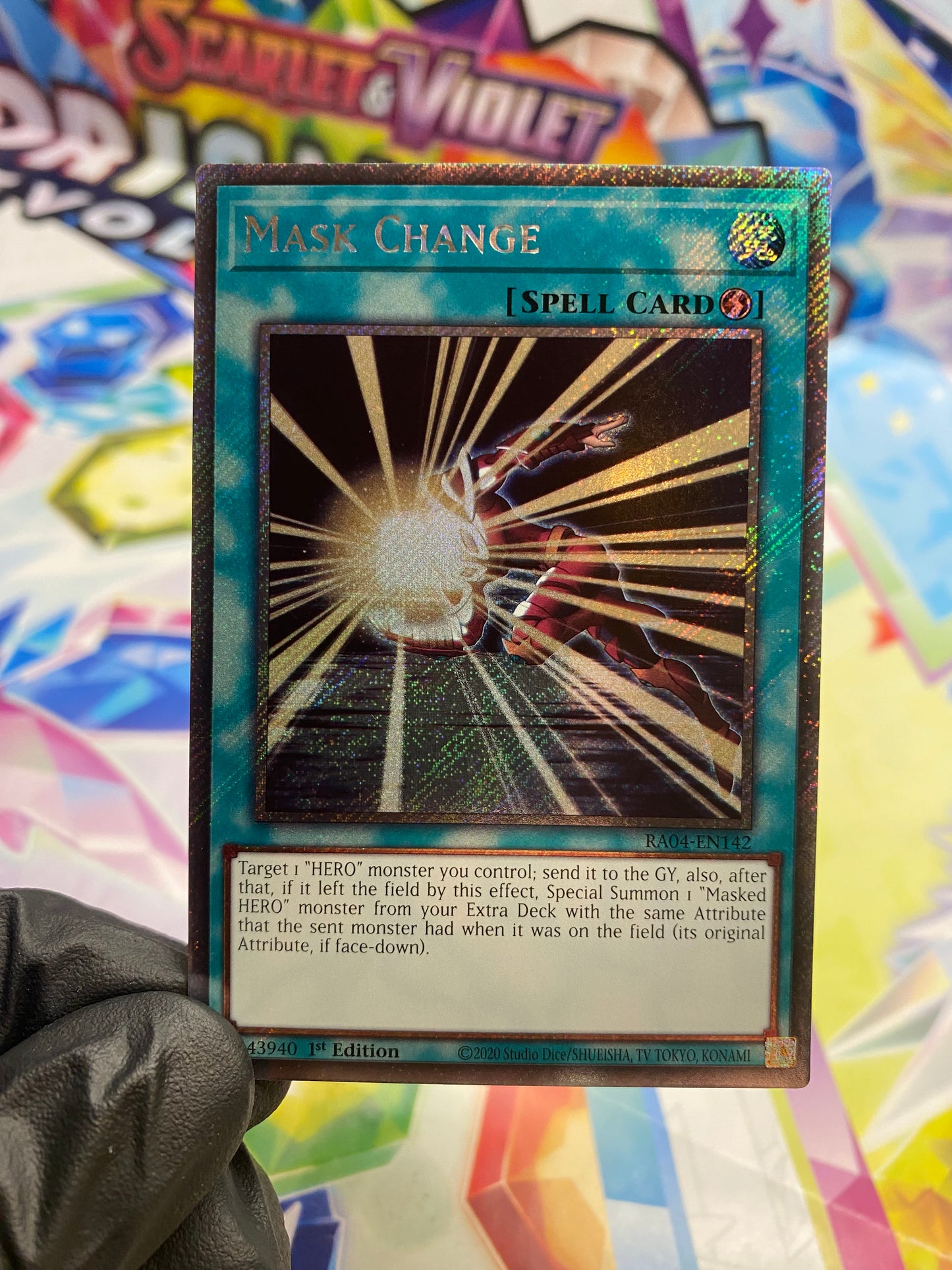 Yu-Gi-Oh! Mask Change (RA04-EN142) Platinum Secret Rare - NM/M