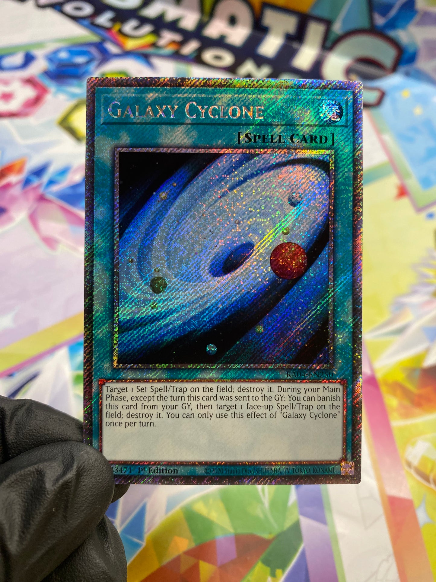 Yu-Gi-Oh! Galaxy Cyclone (RA04-EN250) Platinum Secret Rare - NM/M