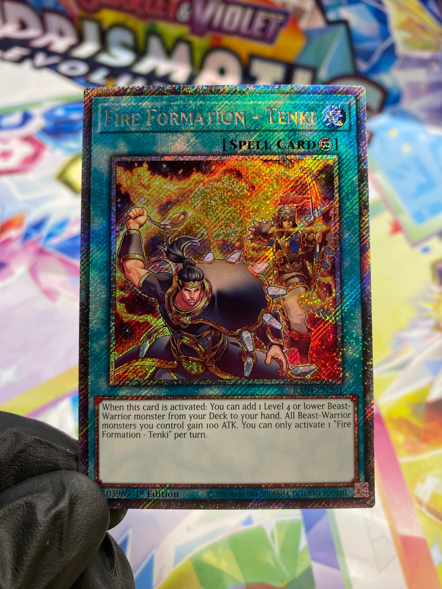 Yu-Gi-Oh! Fire Formation - TenkI (RA04-EN201) Platinum Secret Rare - NM/M