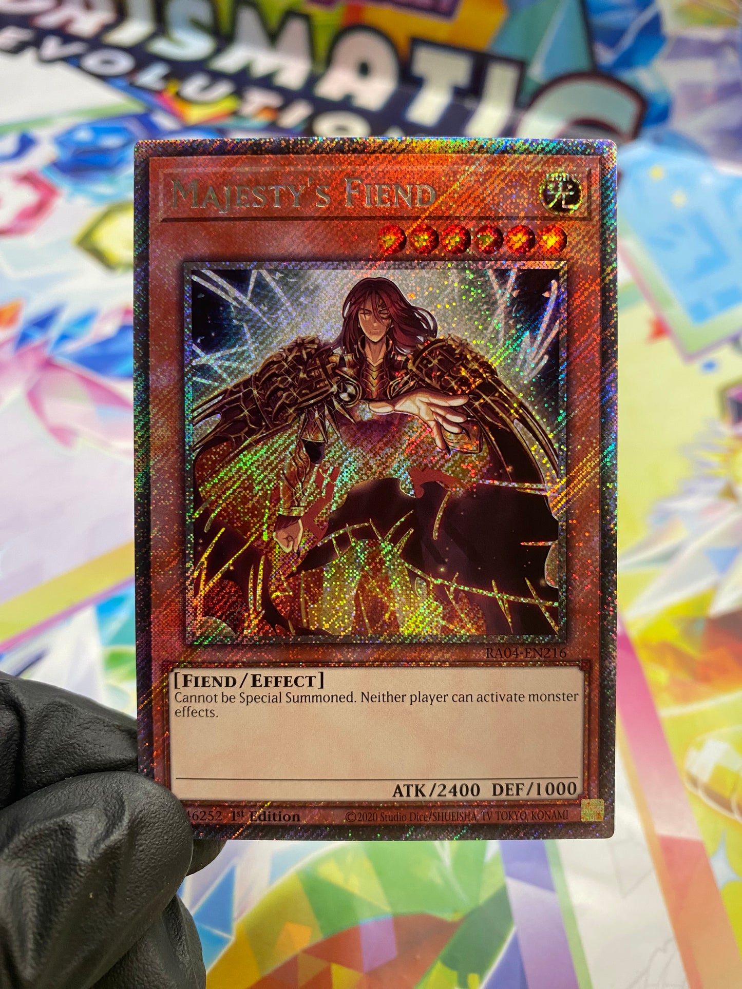 Yu-Gi-Oh! Majesty's Fiend (RA04-EN216) Platinum Secret Rare - NM/M
