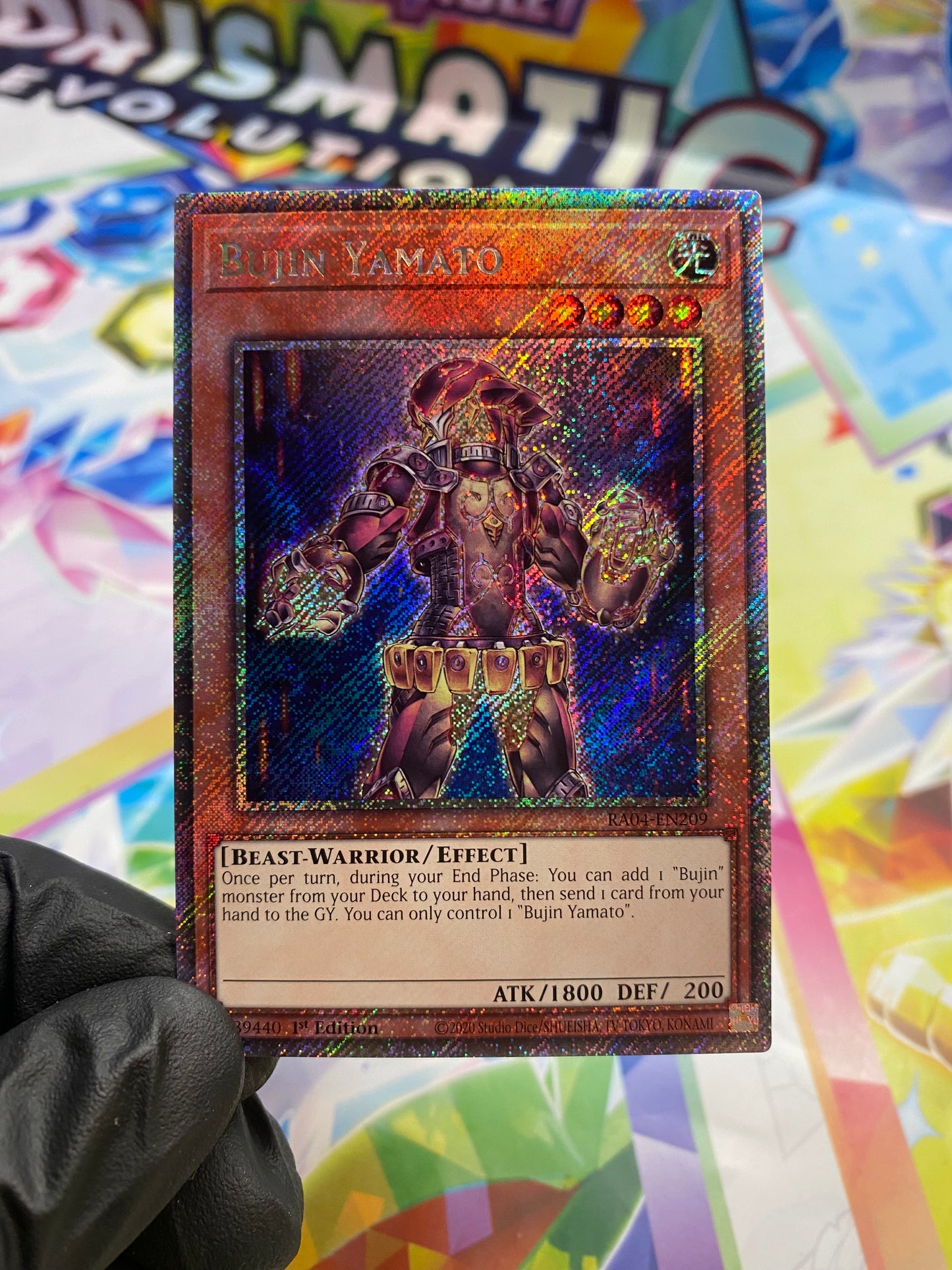 Yu-Gi-Oh! Bujin Yamato (RA04-EN209) Platinum Secret Rare - NM/M