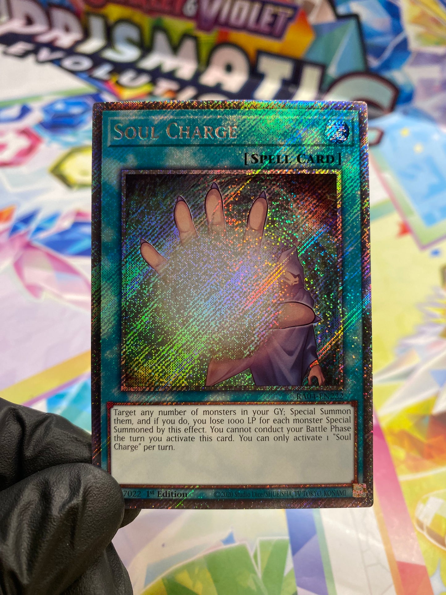 Yu-Gi-Oh! Soul Charge (RA04-EN222) Platinum Secret Rare - NM/M
