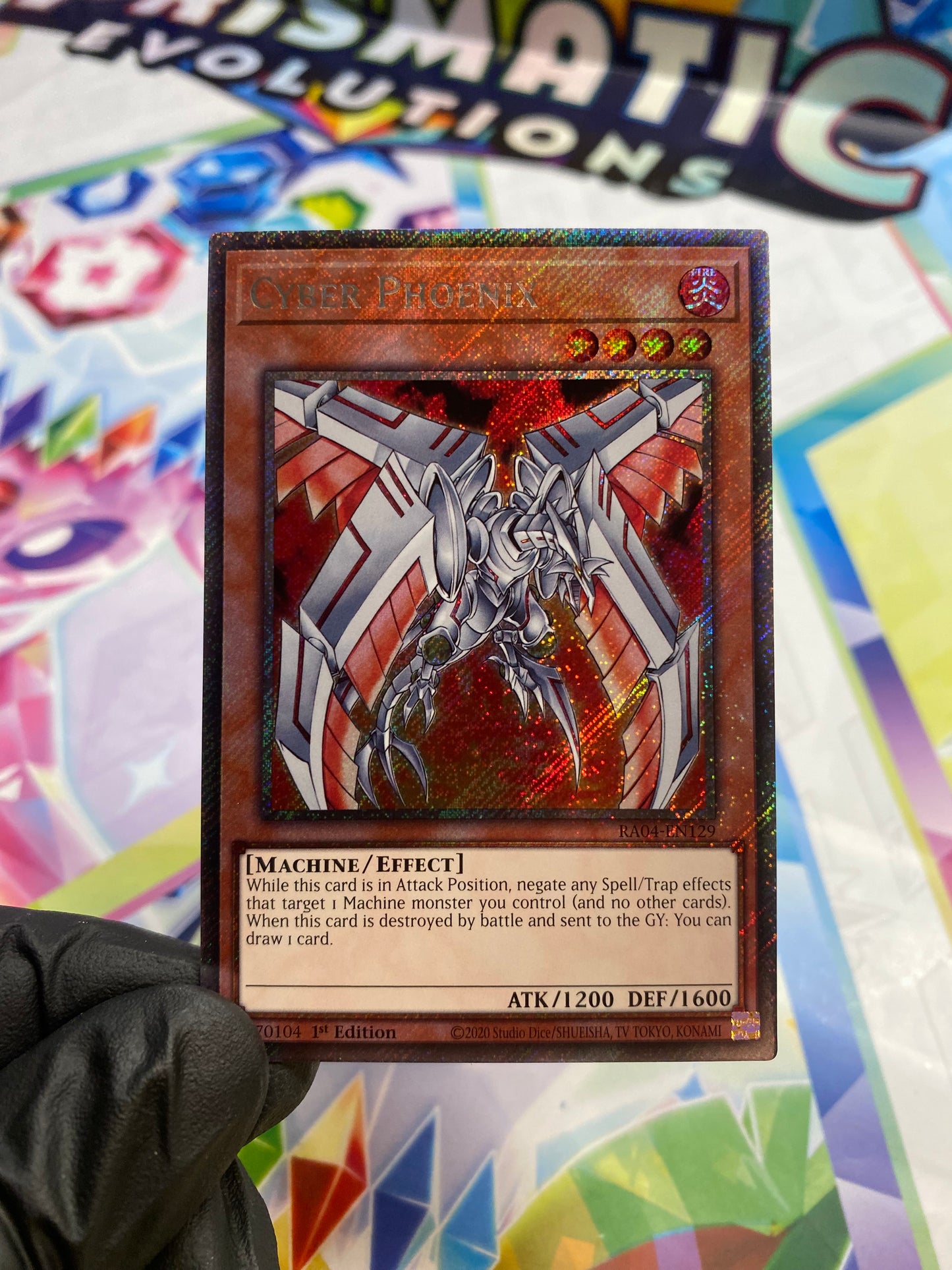 Yu-Gi-Oh! Cyber Phoenix (RA04-EN129) Platinum Secret Rare - NM/M