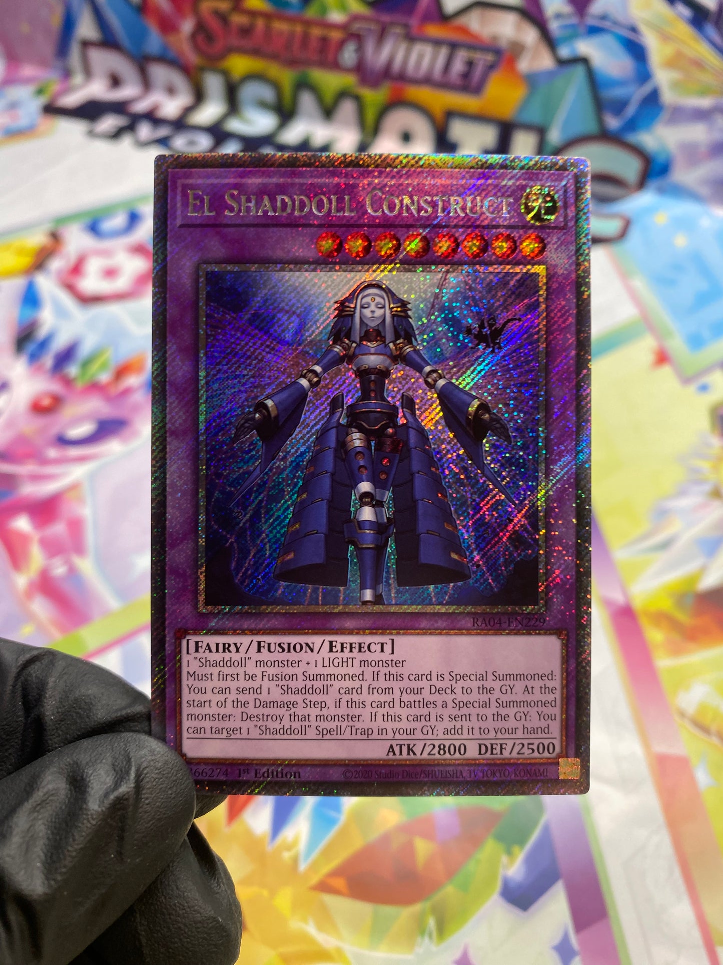 Yu-Gi-Oh! El Shaddoll Construct (RA04-EN229) Platinum Secret Rare - NM/M
