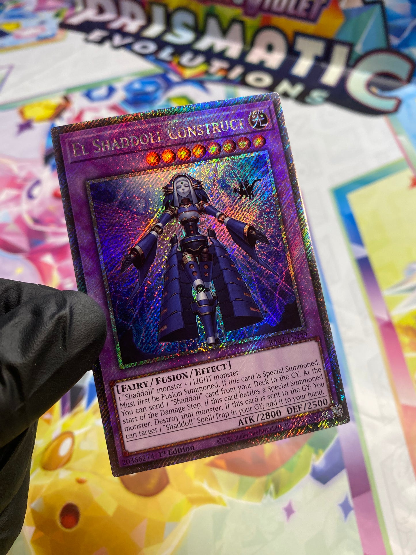 Yu-Gi-Oh! El Shaddoll Construct (RA04-EN229) Platinum Secret Rare - NM/M