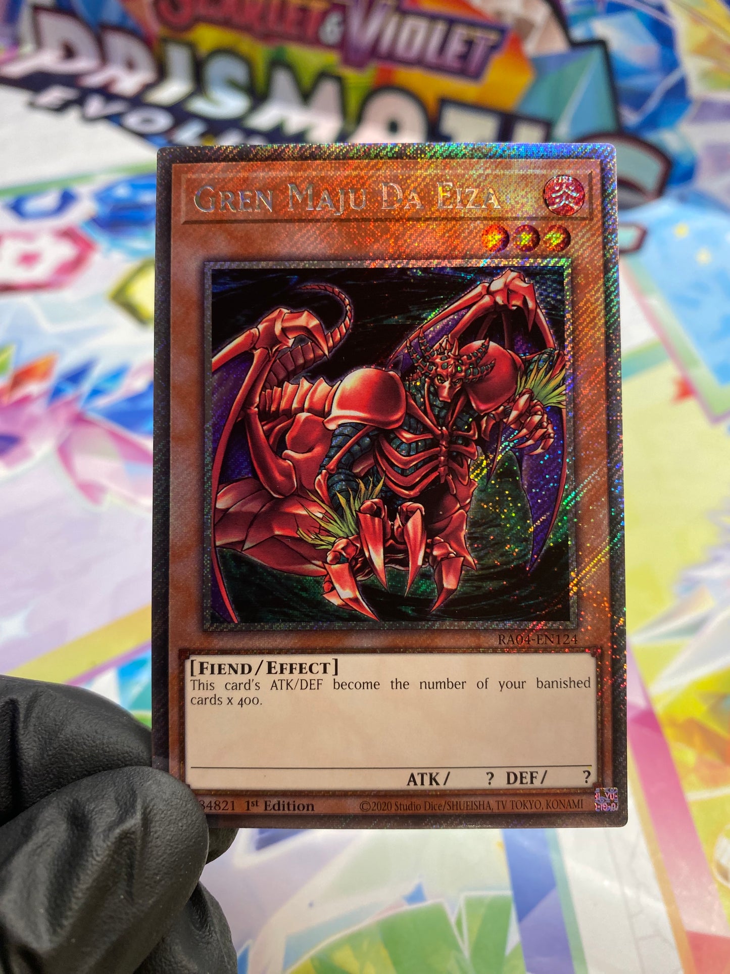 Yu-Gi-Oh! Gren Maju Da Eiza (RA04-EN124) Platinum Secret Rare - NM/M