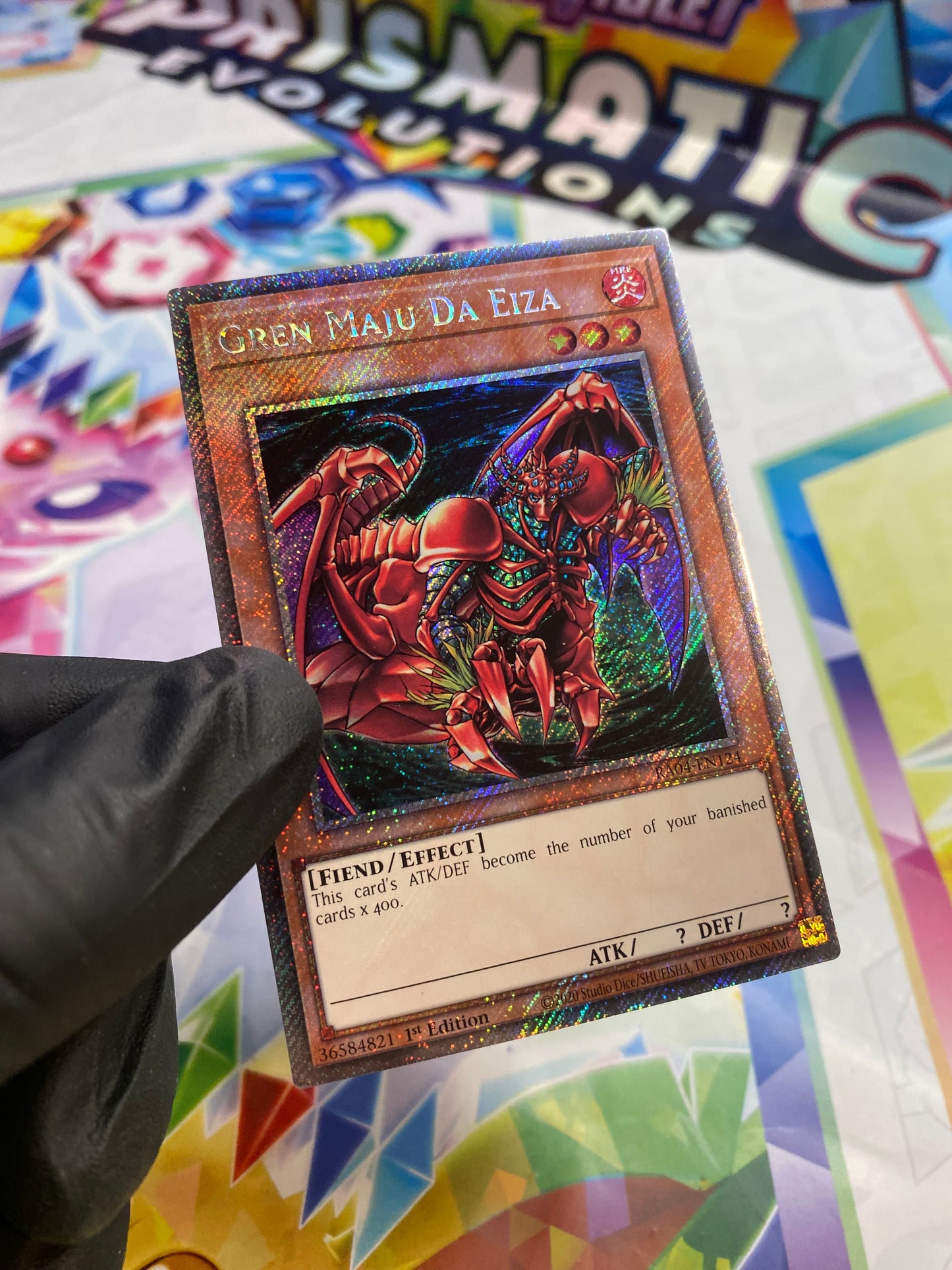 Yu-Gi-Oh! Gren Maju Da Eiza (RA04-EN124) Platinum Secret Rare - NM/M