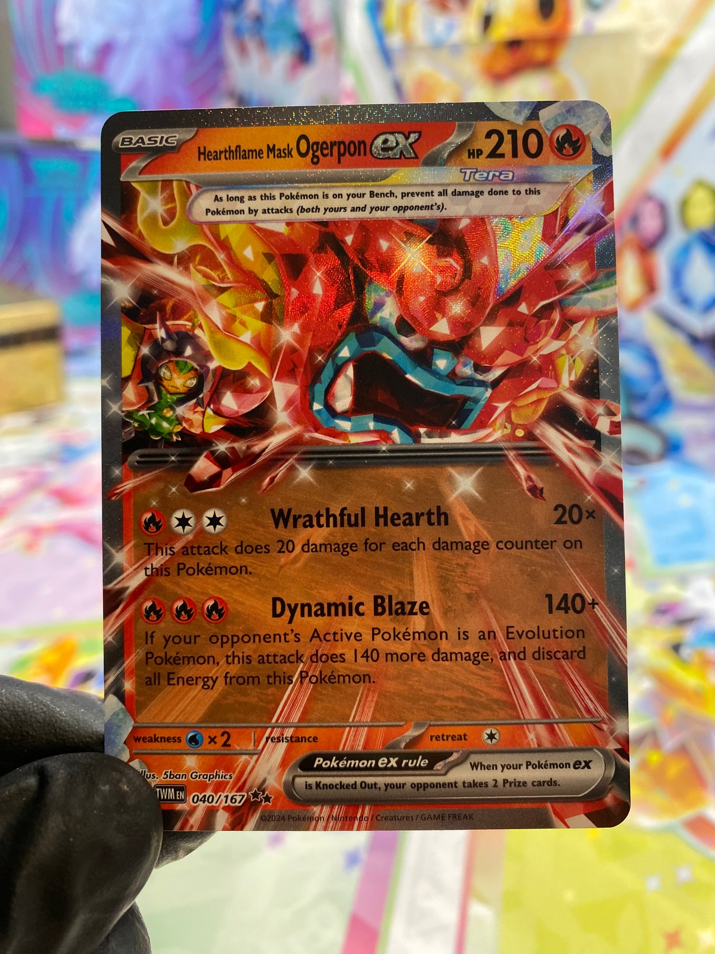 Pokémon Hearthflame Mask Ogerpon Ex #040 (TWM) - NM/M