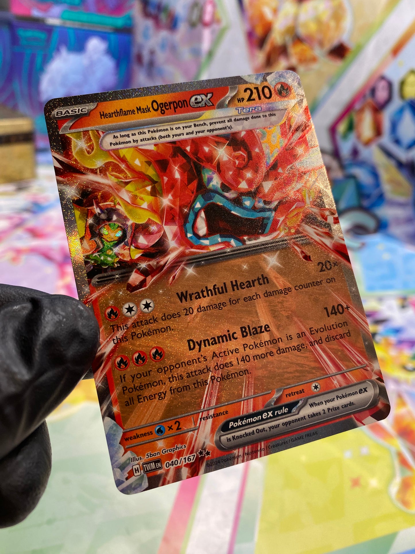 Pokémon Hearthflame Mask Ogerpon Ex #040 (TWM) - NM/M