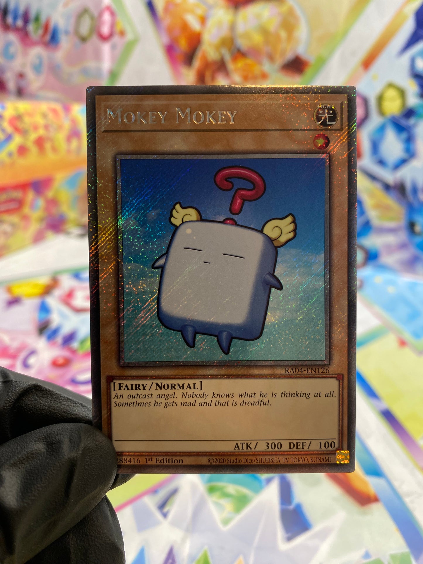 Yu-Gi-Oh! Mokey Mokey (RA04-EN126) Platinum Secret Rare - NM/M