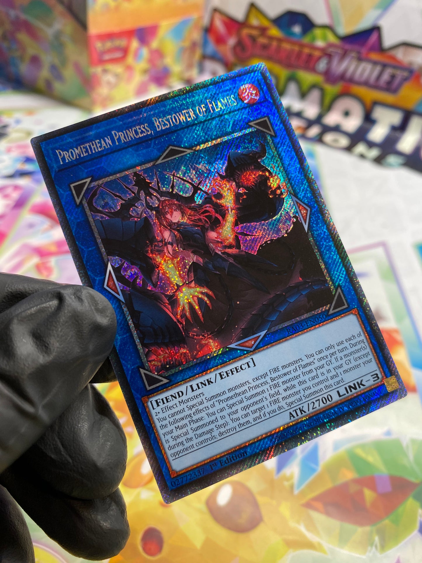 Yu-Gi-Oh! Promethean Princess, Bestower of Flames (RA04-EN050) Platinum Secret Rare - NM/M