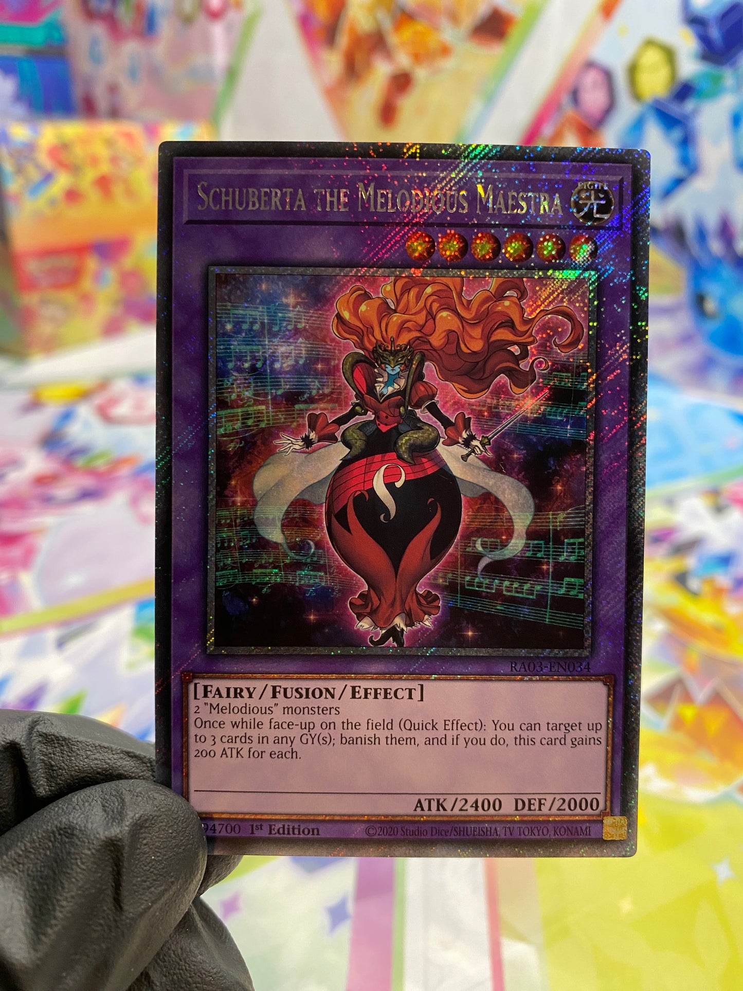 Yu-Gi-Oh! Schuberta The Melodious Maestra (RA03-EN034) Platinum Secret Rare - NM/M