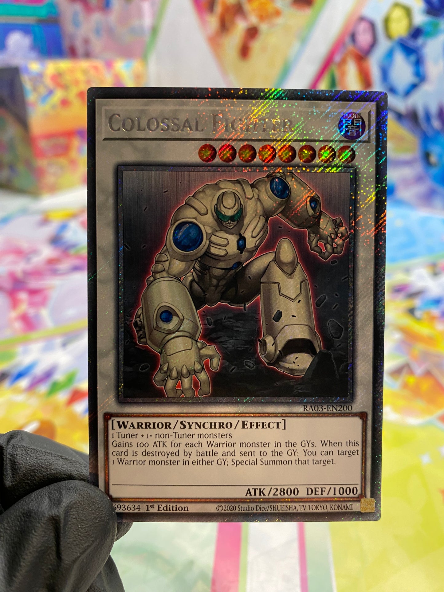 Yu-Gi-Oh! Colossal Fighter (RA03-EN200) Platinum Secret Rare - NM/M