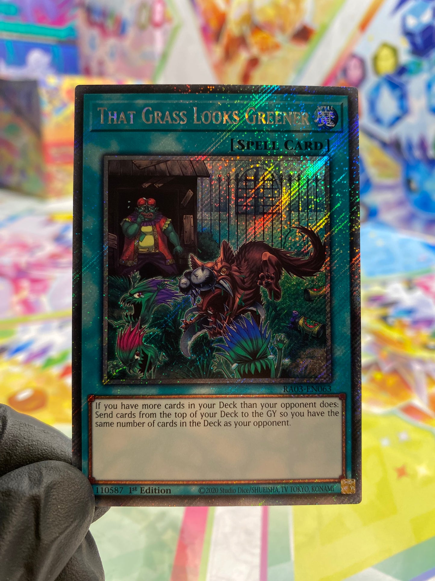 Yu-Gi-Oh! That Grass Looks Greener (RA03-EN063) Platinum Secret Rare - NM/M