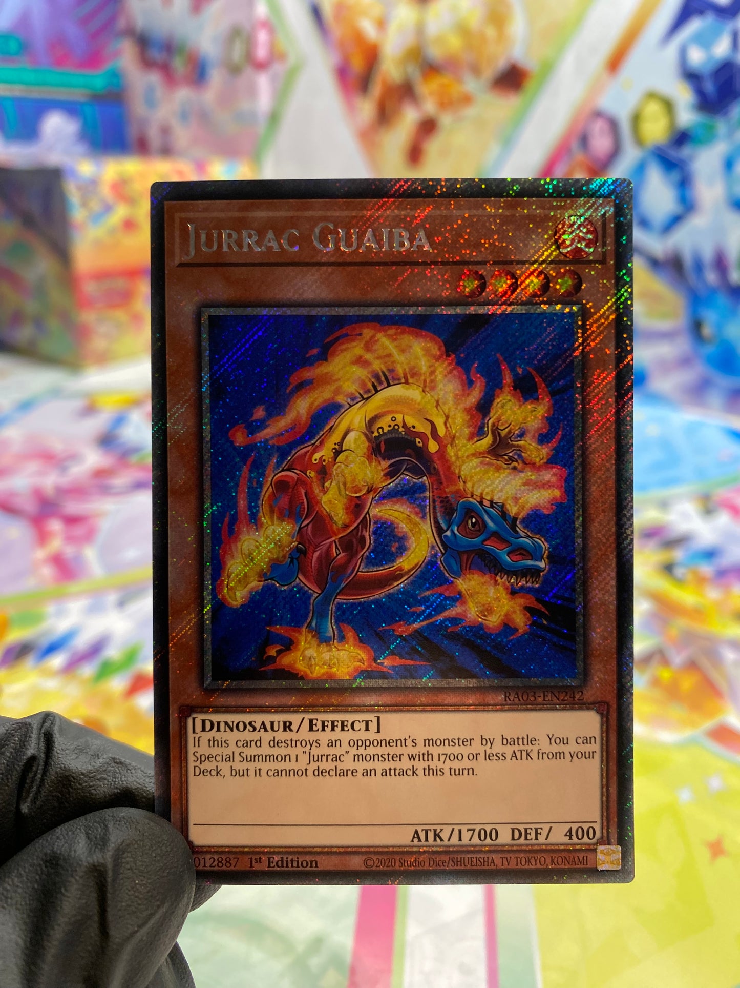 Yu-Gi-Oh! Jurrac Guaiba (RA03-EN242) Platinum Secret Rare - NM/M