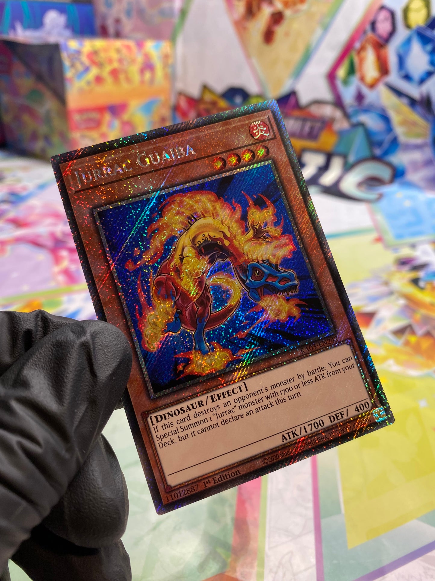Yu-Gi-Oh! Jurrac Guaiba (RA03-EN242) Platinum Secret Rare - NM/M