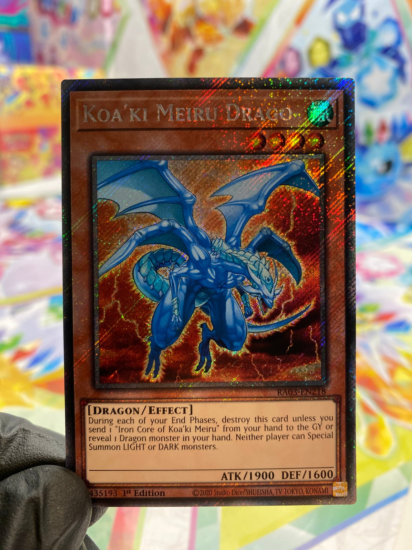 Yu-Gi-Oh! Koa'ki Meiru Drago (RA03-EN218) Platinum Secret Rare - NM/M
