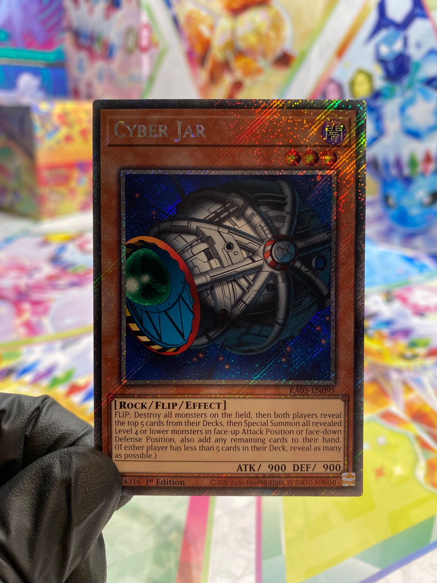 Yu-Gi-Oh! Cyber Jar (RA03-EN095) Platinum Secret Rare - NM/M