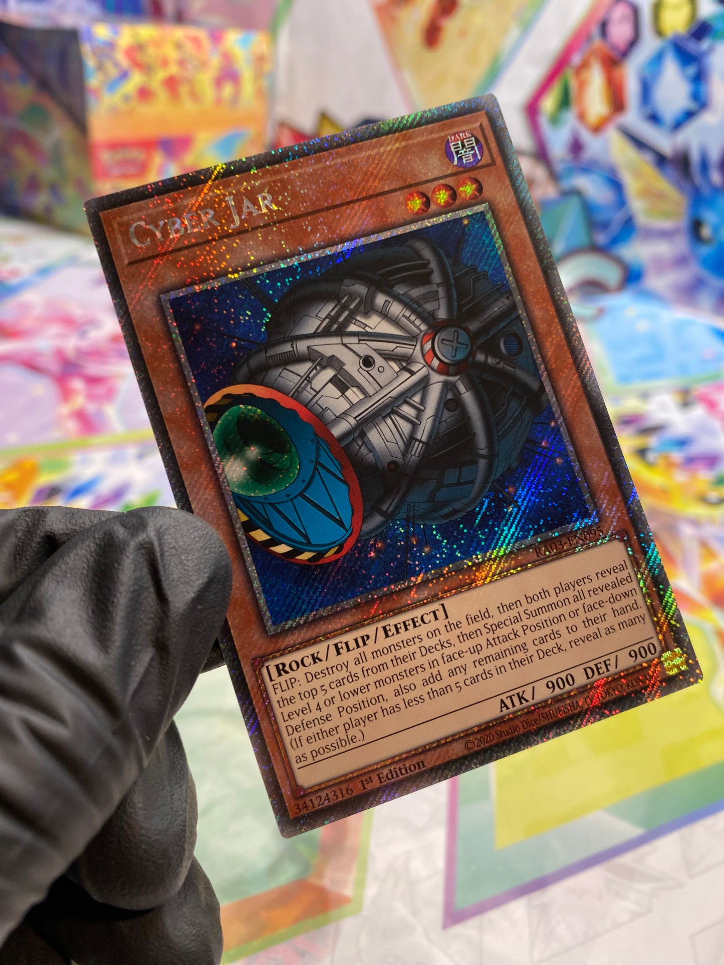 Yu-Gi-Oh! Cyber Jar (RA03-EN095) Platinum Secret Rare - NM/M