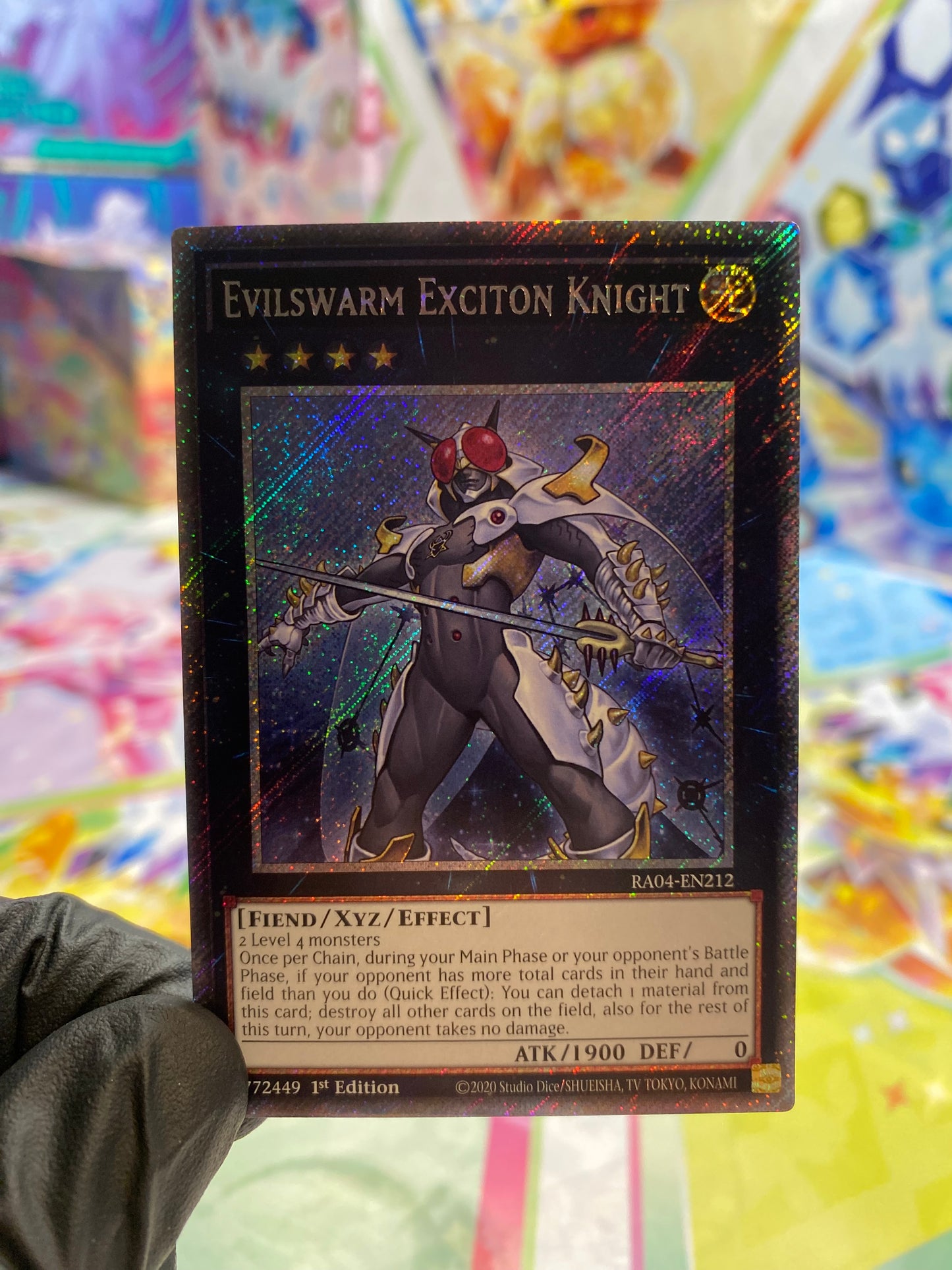 Yu-Gi-Oh! Evilswarm Exciton Knight (RA04-EN212) Platinum Secret Rare - NM/M