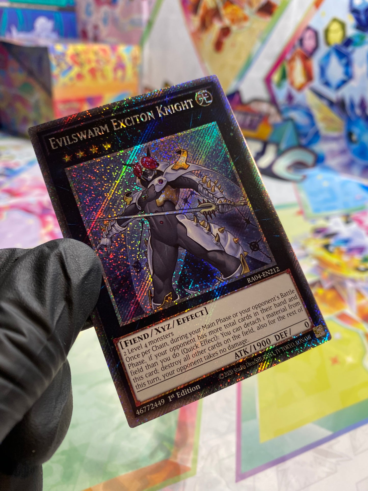 Yu-Gi-Oh! Evilswarm Exciton Knight (RA04-EN212) Platinum Secret Rare - NM/M