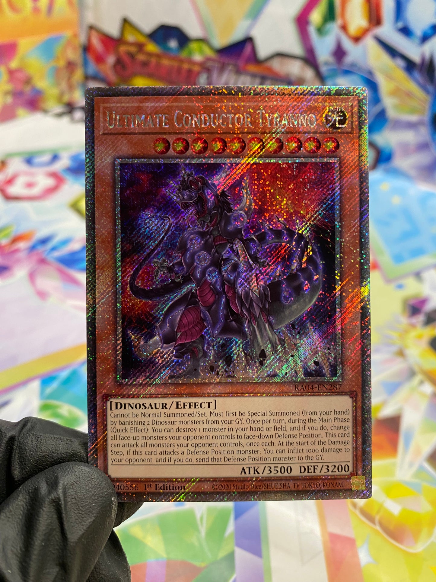 Yu-Gi-Oh! Ultimate Conductor Tyranno (RA04-EN287) Platinum Secret Rare - NM/M