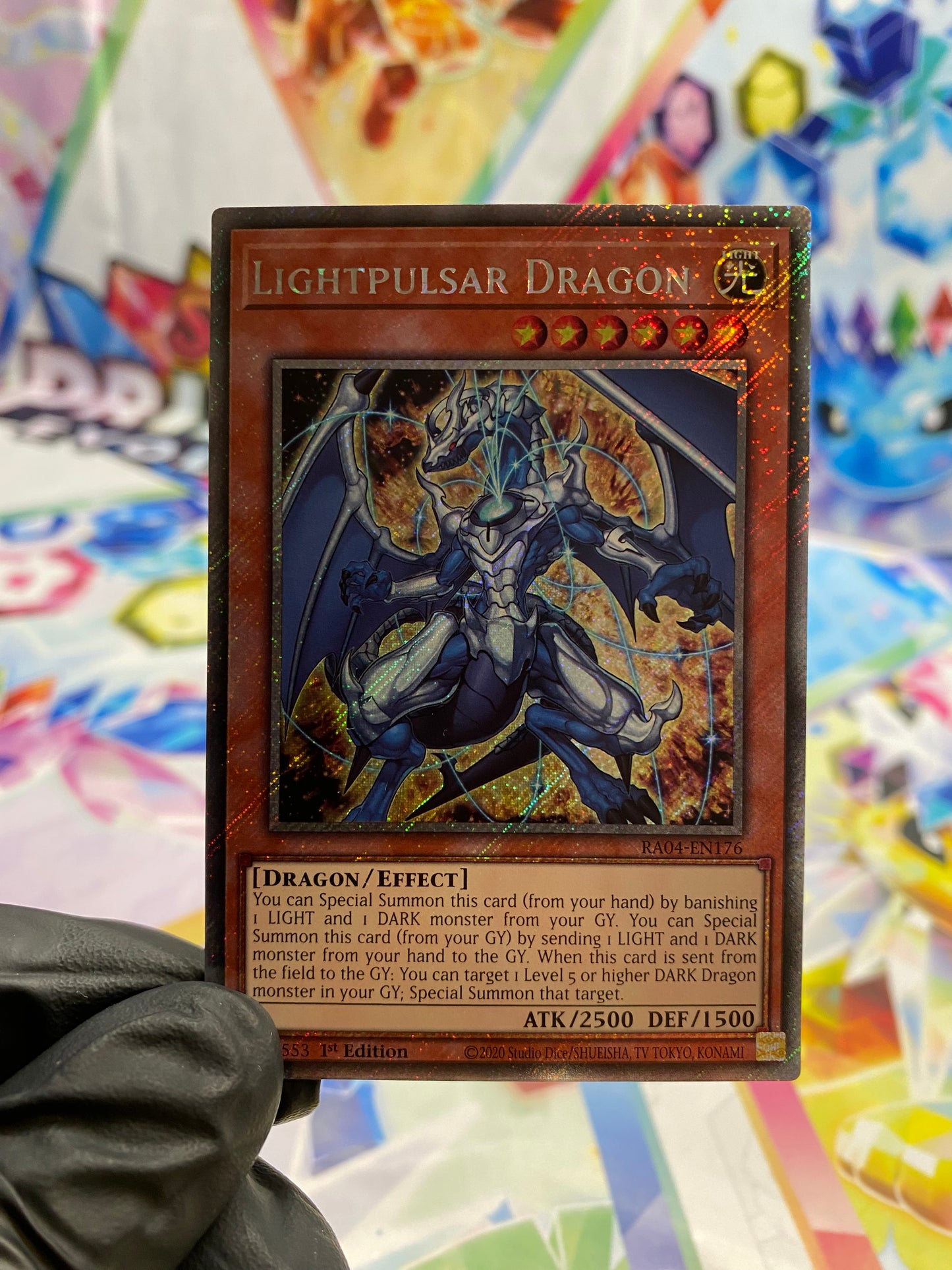 Yu-Gi-Oh! Lightpulsar Dragon (RA04-EN176) Platinum Secret Rare - NM/M