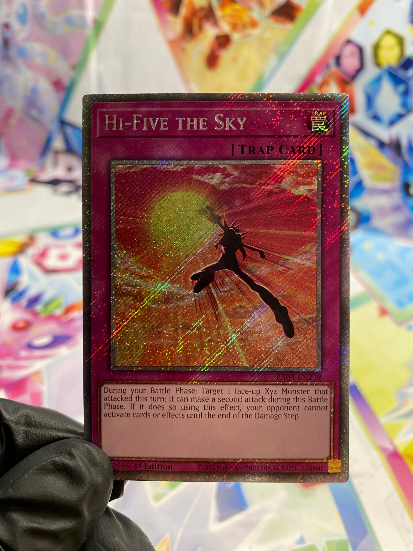 Yu-Gi-Oh! Hi-Five The Sky (RA04-EN239) Platinum Secret Rare - NM/M