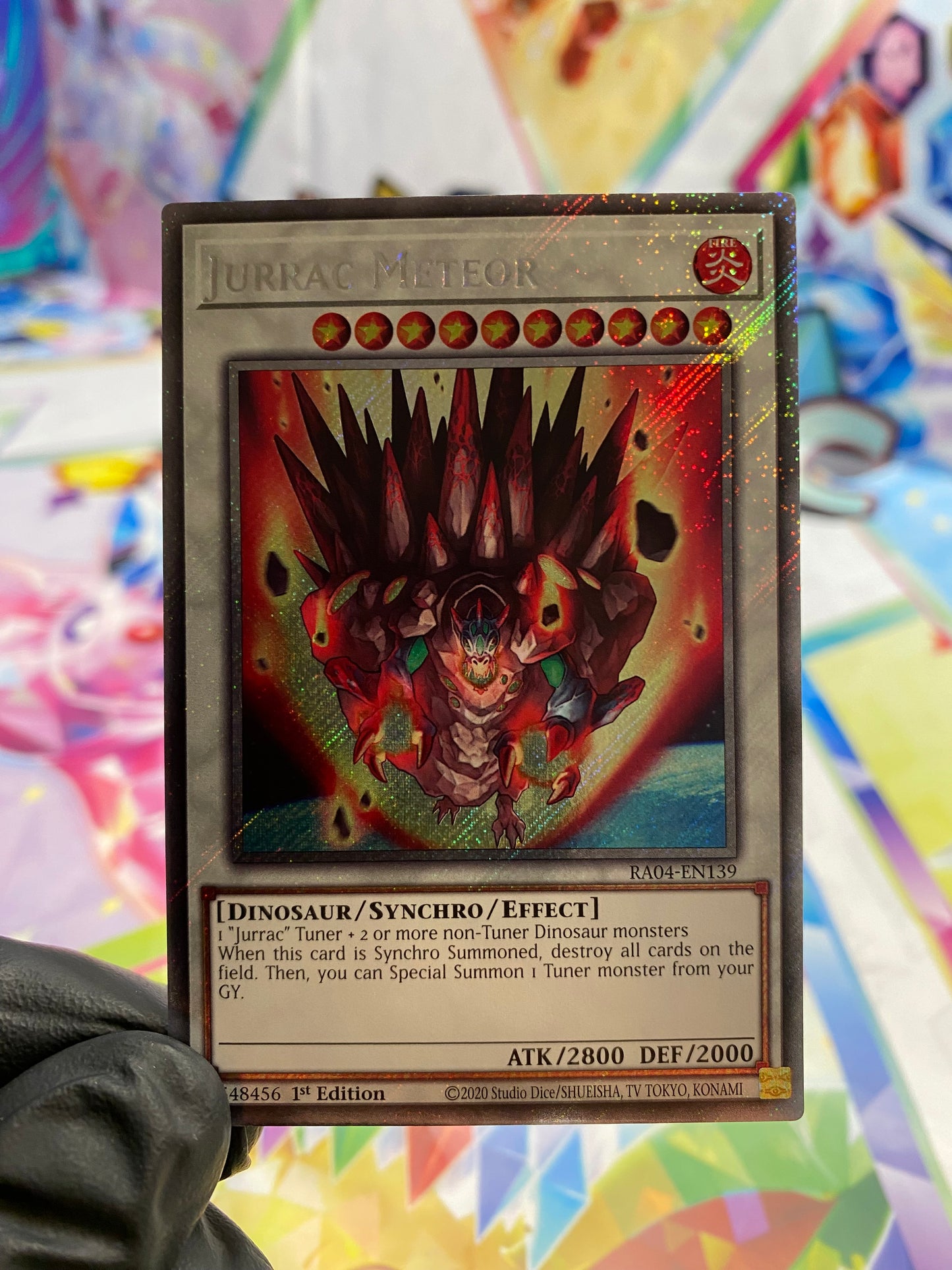 Yu-Gi-Oh! Jurrac Meteor (RA04-EN139) Platinum Secret Rare - NM/M