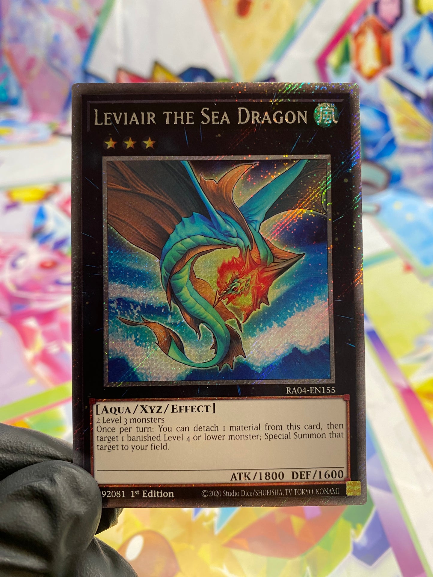 Yu-Gi-Oh! Leviair The Sea Dragon (RA04-EN155) Platinum Secret Rare - NM/M