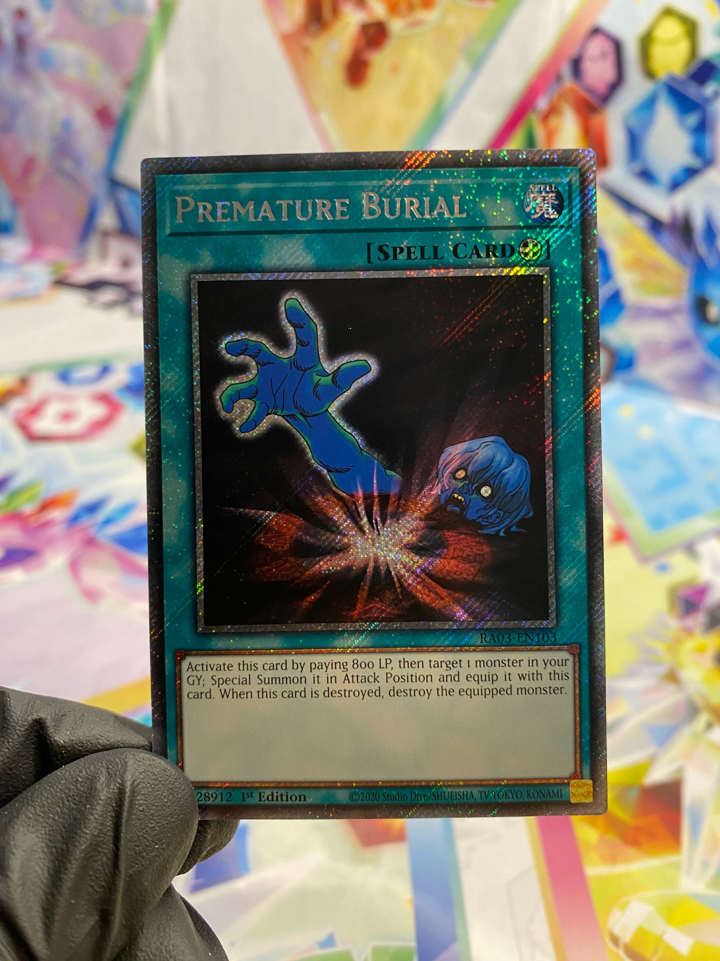Yu-Gi-Oh! Premature Burial (RA03-EN103) Platinum Secret Rare - NM/M