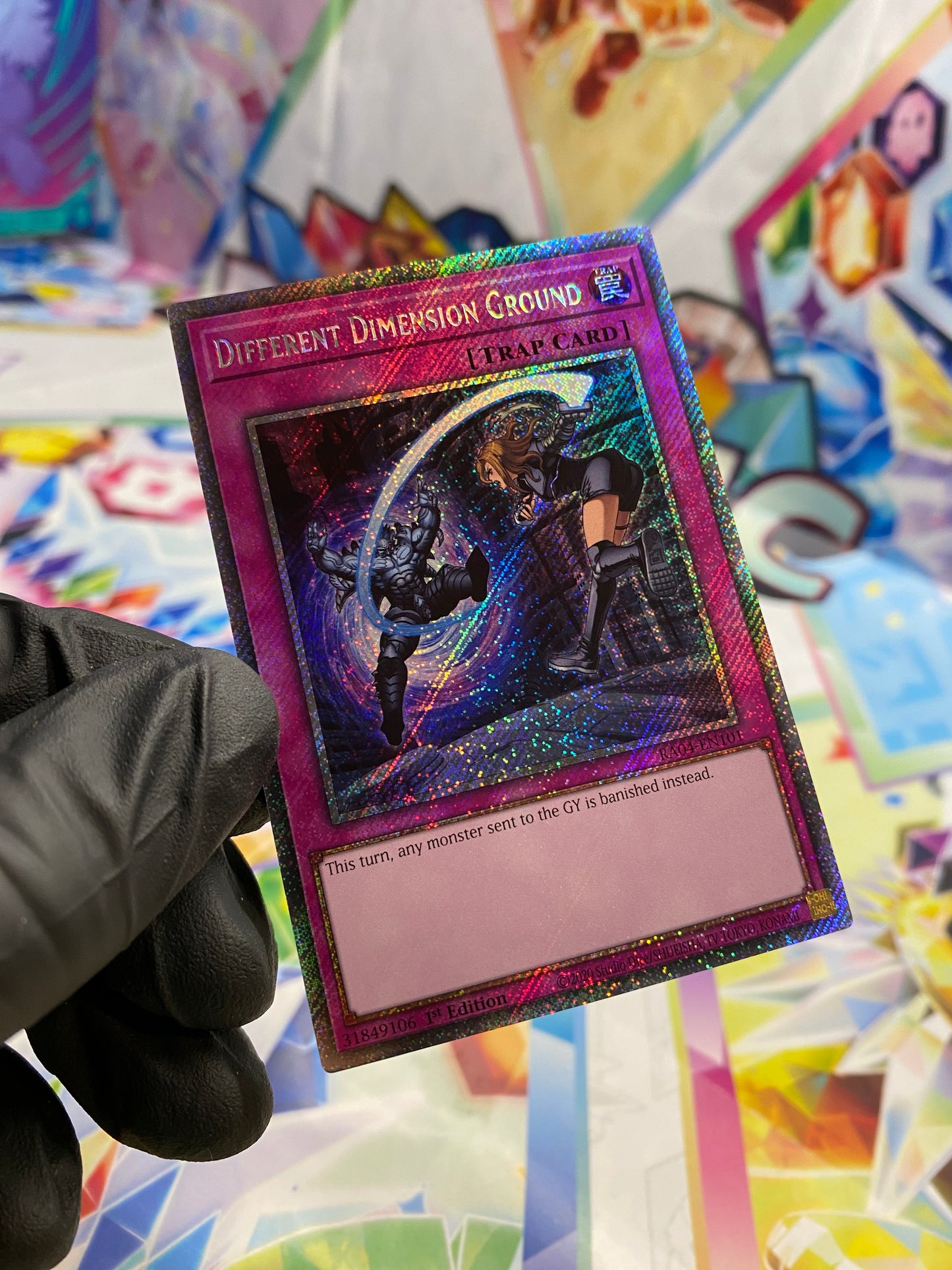Yu-Gi-Oh! Different Dimension Ground (RA04-EN101) Platinum Secret Rare - NM/M