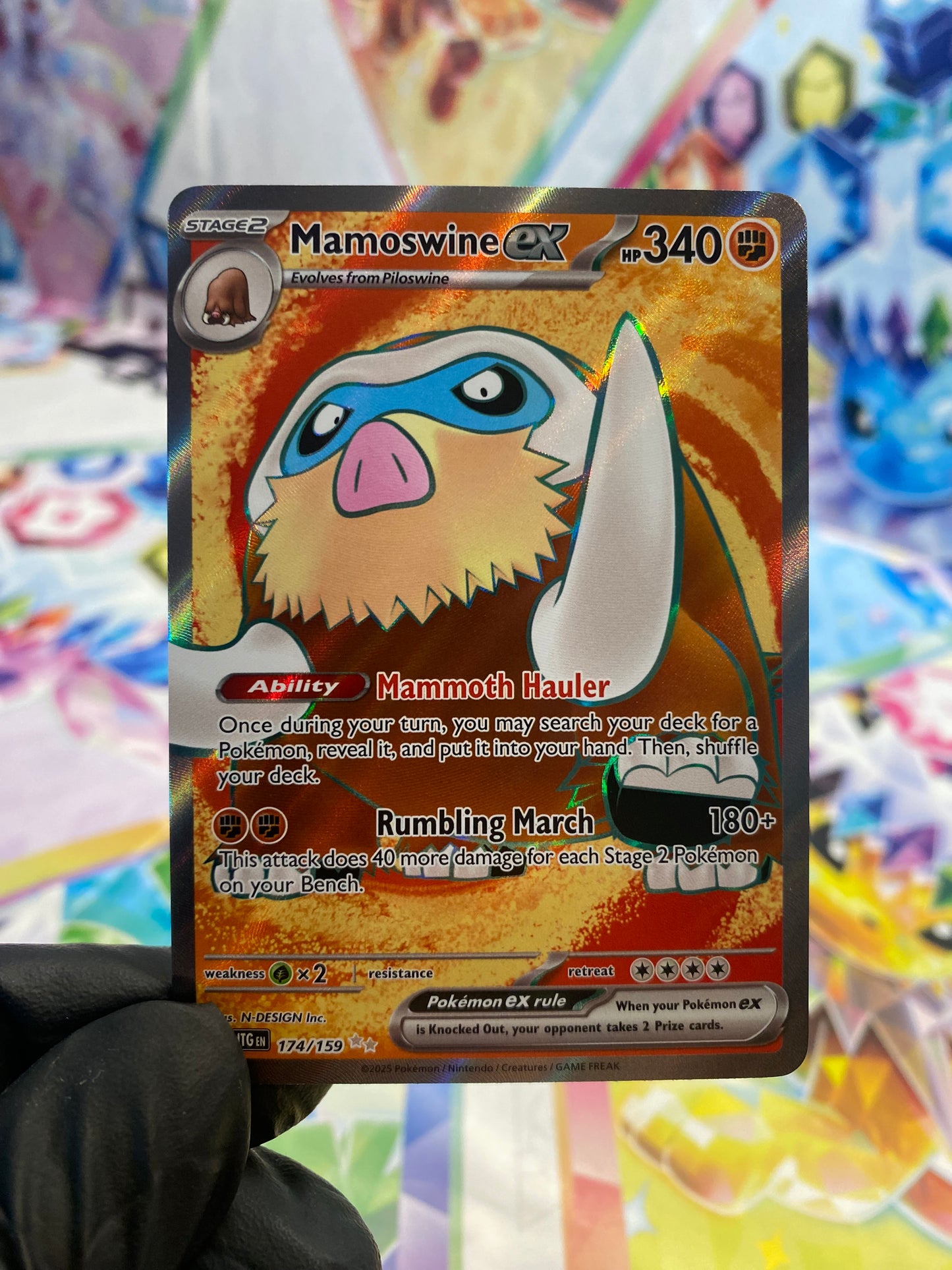 Pokémon Mamoswine Ex #174 (JTG) - NM/M