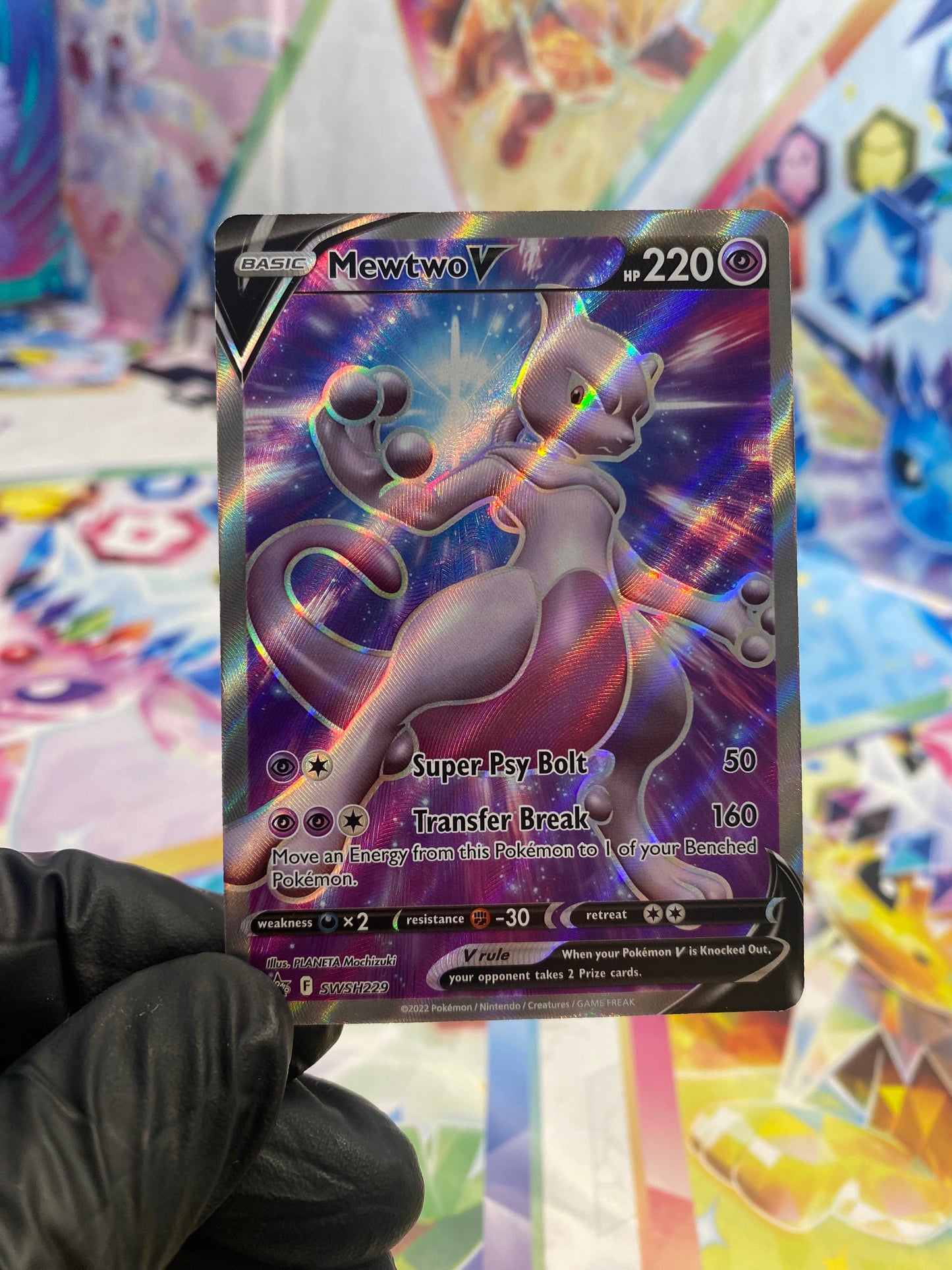 Pokémon Mewtwo V #SWSH229 - NM/M